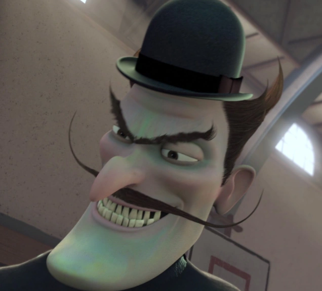 Image Bowler Hat Guy grinning evilly.png Villains Wiki FANDOM