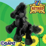 webkinz black and white friesian