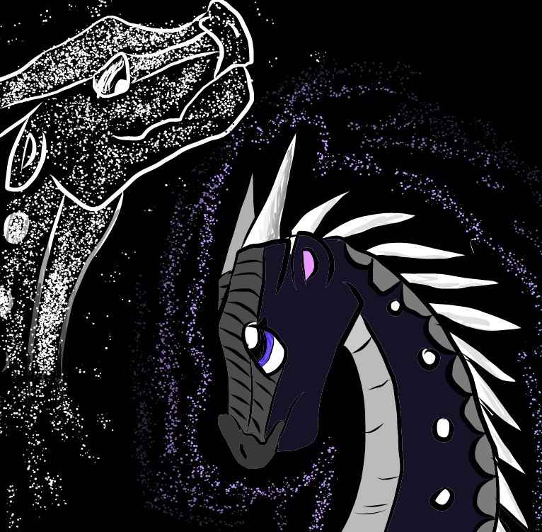 wings of fire darkstalker and moon