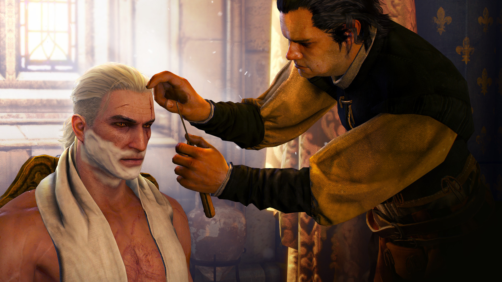 Image result for Geralt haircut
