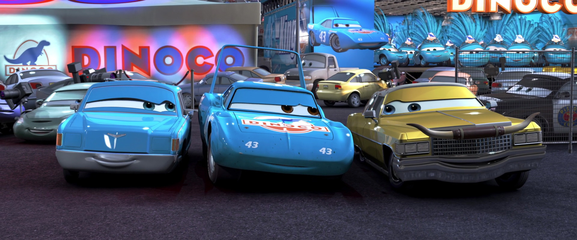 Disney Pixar Cars Pickup Version Lightning McQueen With Headset And Scarce Version Dinoco Pickup