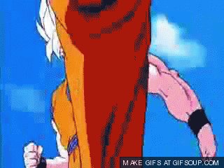 Resultado de imagem para Goku VS Cell gif