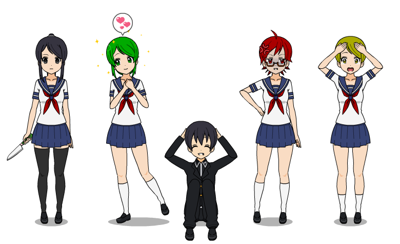 all yandere simulator main characters with names all yandere simulator main characters with names