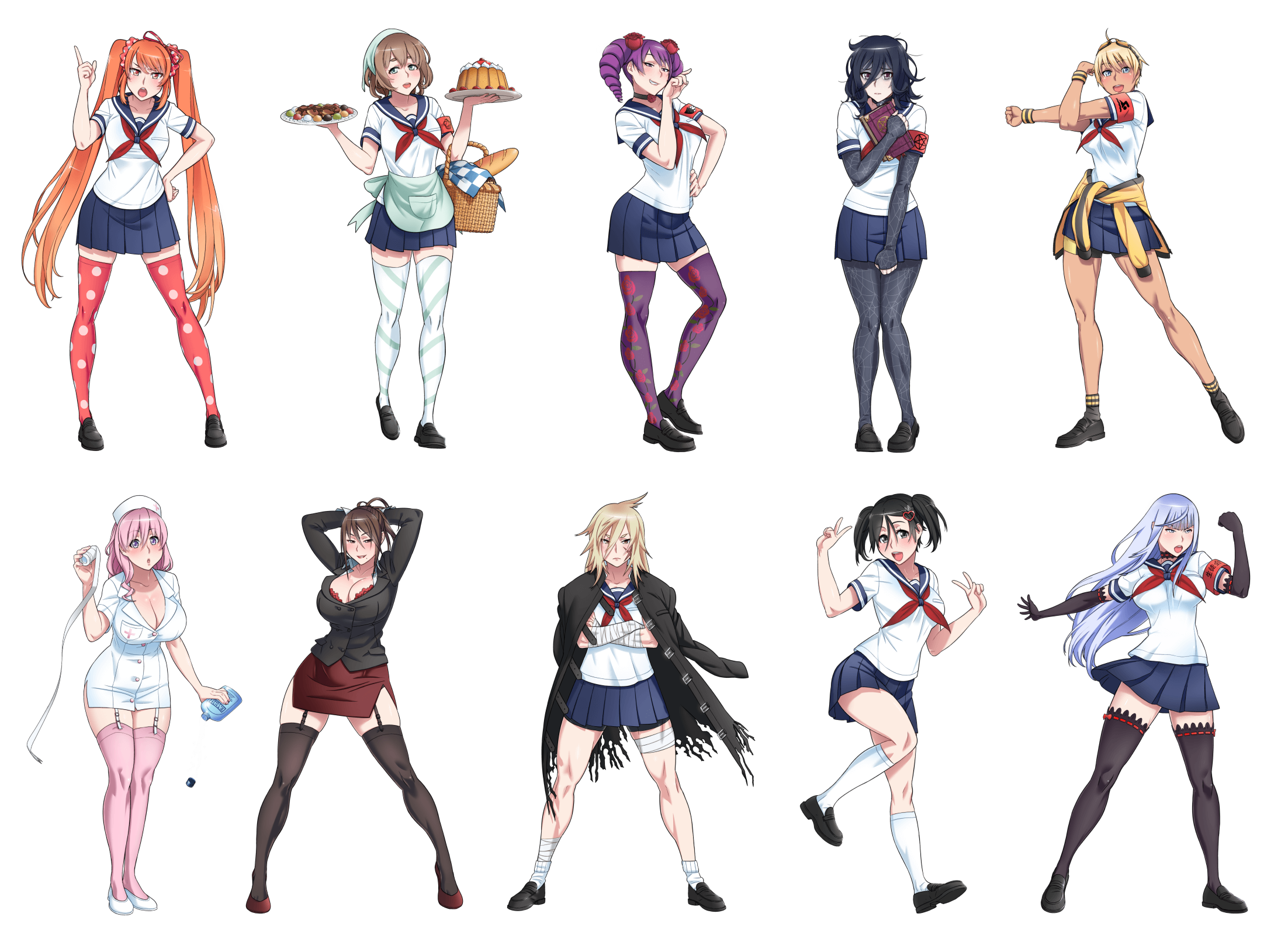 all characters in yandere simulator all characters in yandere simulator