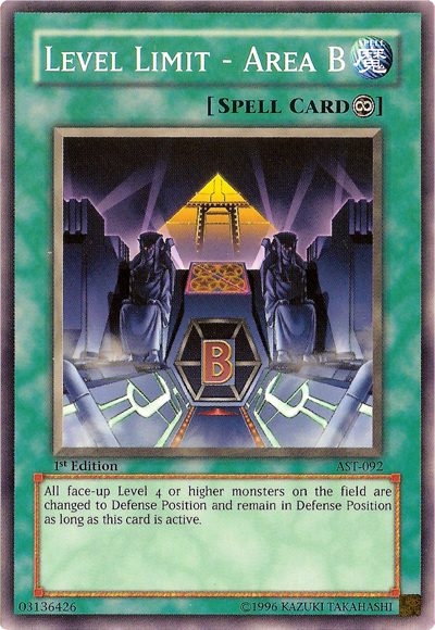 Level Limit - Area B | Yu-Gi-Oh! | Fandom Powered By Wikia