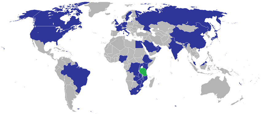 Diplomatic missions of Tanzania