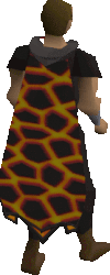 Infernal cape equipped