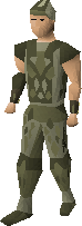 Snakeskin armour equipped