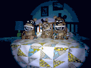 SmallFreddysOnBedBrightened