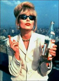 Absolutely fabulous friendship gay man straight woman Transsexual supermodel