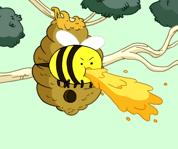 File:Bee spitting honey.png
