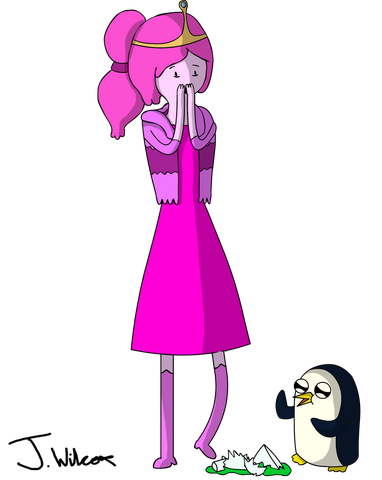 File:Adventure time princess bubblegum and gunter part2 by wilcox6-d4h6lvk.png