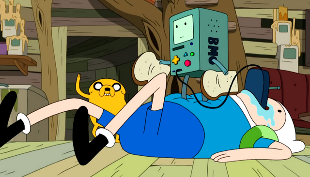File:S5e6 BMO w bread standing on Finns belly.png