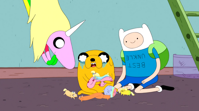 File:S5e6 Lady, Jake, Finn and pups.png