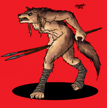 Demon werewolf warrior