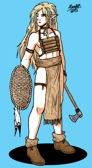 Wild elf warrior by shabazik-d5v1n8j