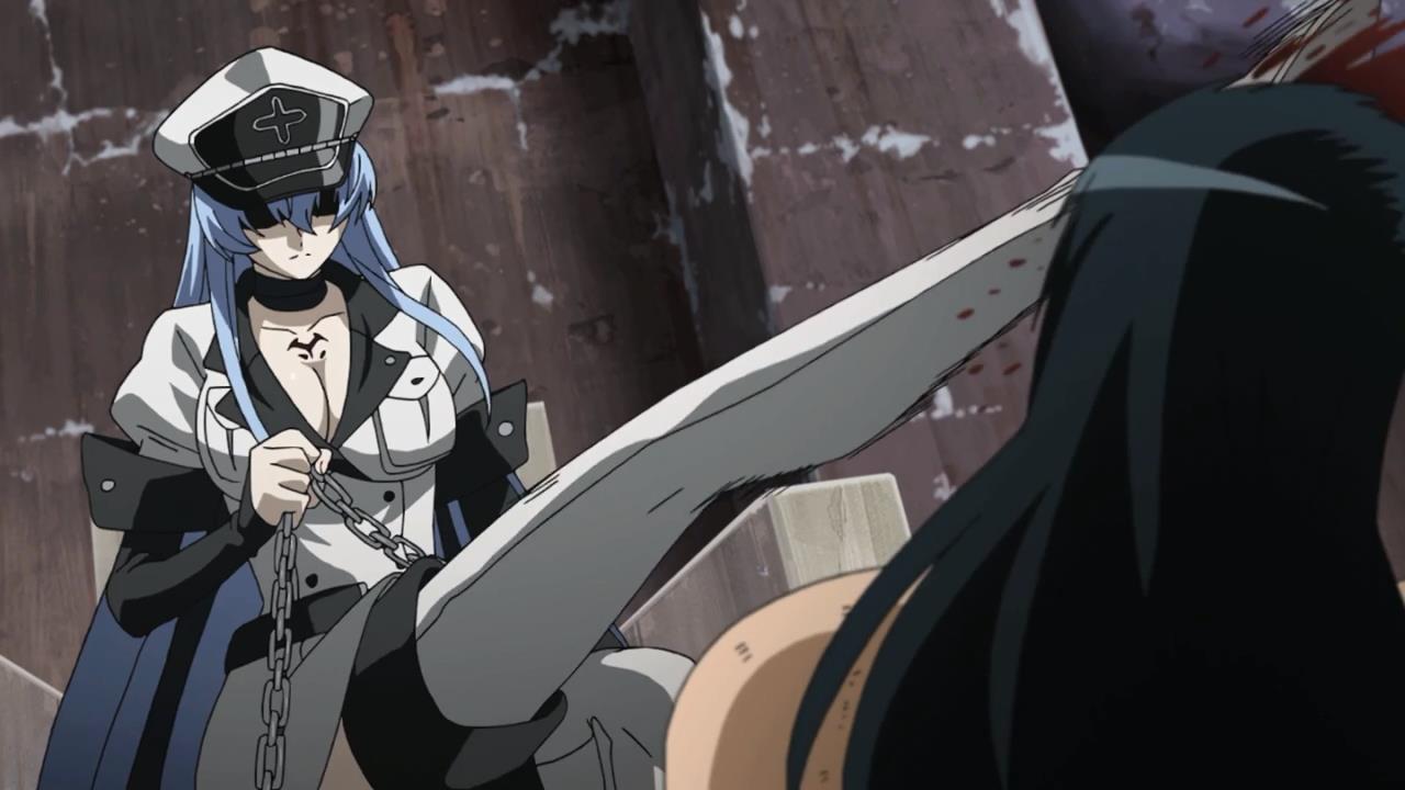 Akame Ga Kill Esdeath Vs Susanoo Image - Esdeath kills Numa Seika - Ep 5.jpg | Akame Ga Kill! Wiki