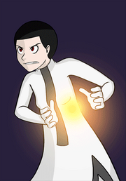 Gavia preparing for combat, as see in Comic 45.