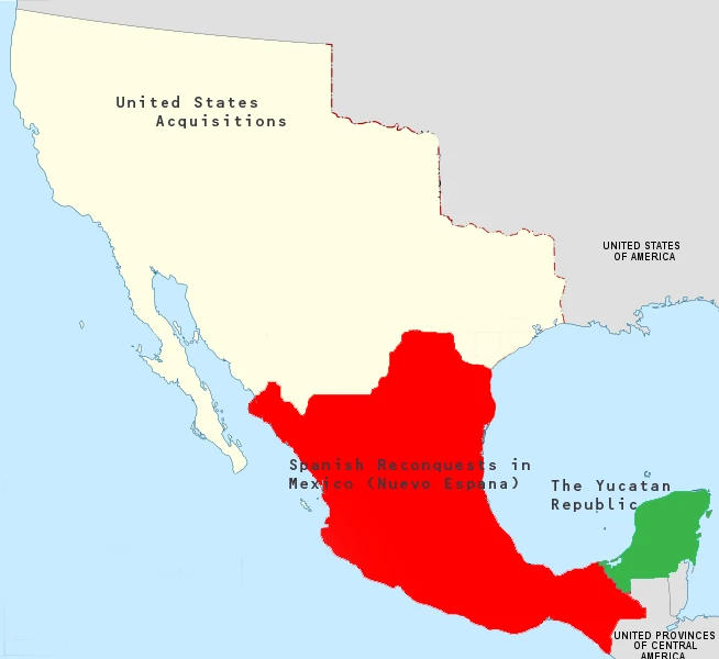соседние государства мексики. мексика границы. мексика границы на карте. географическое положение границы мексики. карта мексики до войны с америкой.