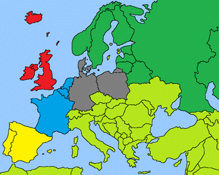 Blank europe map1