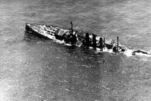 SMS Ostfriesland sinking close