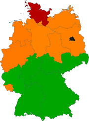 Location of the Nordic republic of Germany