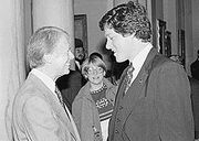Bill Clinton and Jimmy Carter