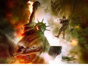 Artist Rendition of Battle of New York