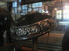 Silver enlaid salakot