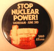 Shoreham anti-nuclear button