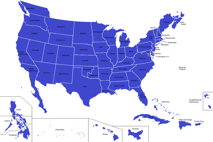 United States map - Alternity