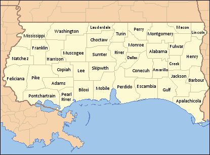Counties of West Florida (Alternity)