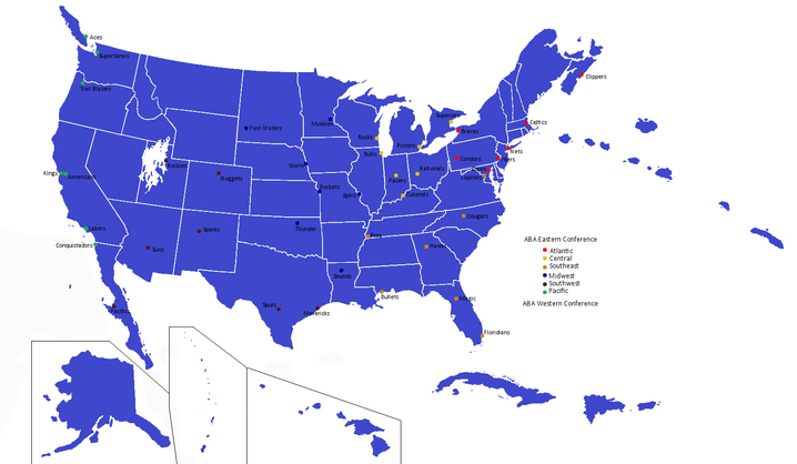 ABA - team cities