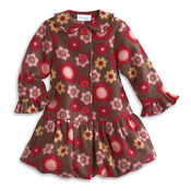 FloralFleeceCoat girls