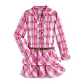 WesternPlaidDressBelt girls