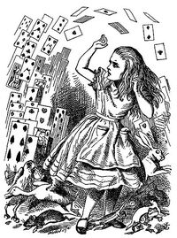 The Cards attacking Alice