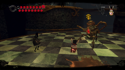 Alice using Clockwork Bomb