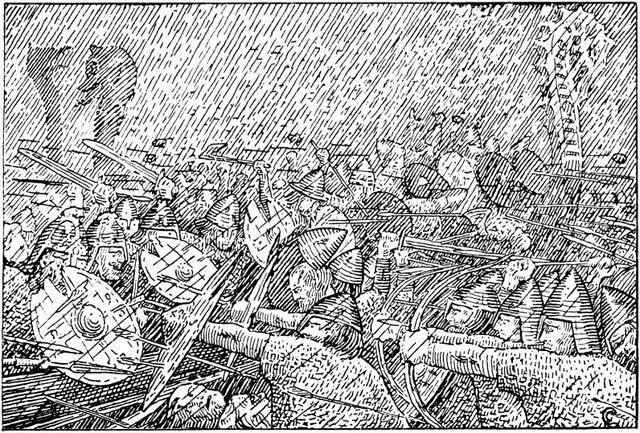 File:Olav Tryggvasons saga - Uvaeret Hjoerungavaag - H. Egedius.jpg