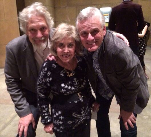 File:Rob Paulsen, Clancy Brown, & June Foray.jpg