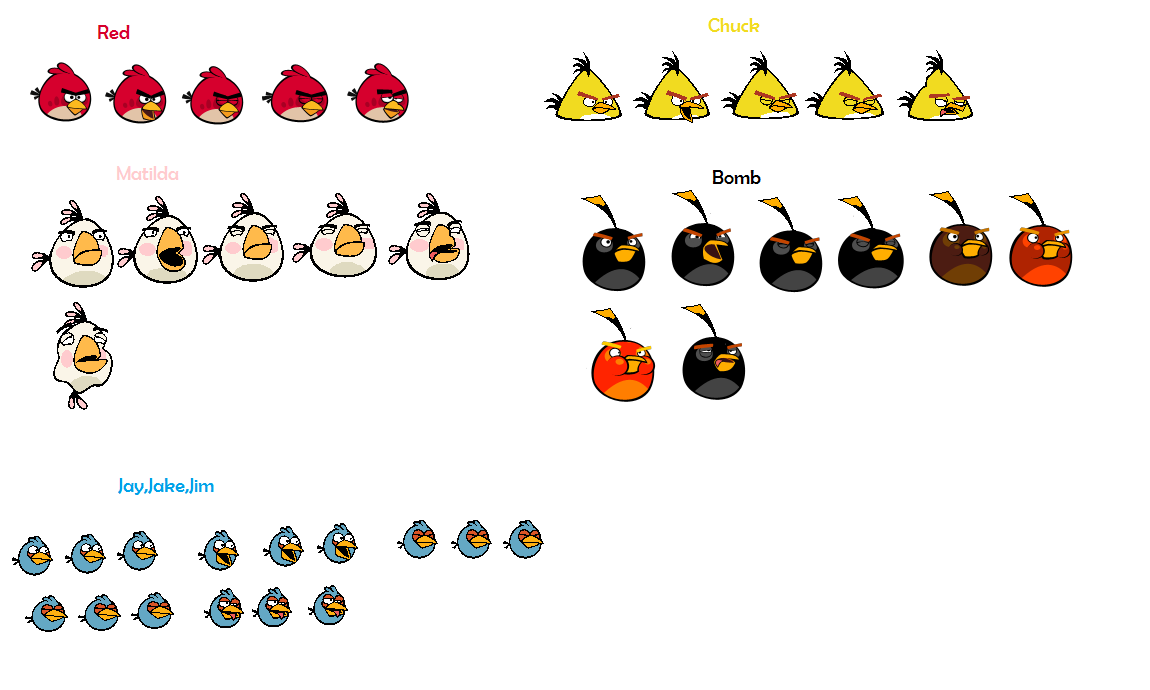 Image - New Sprites.png | Angry Birds Wiki | FANDOM powered by Wikia