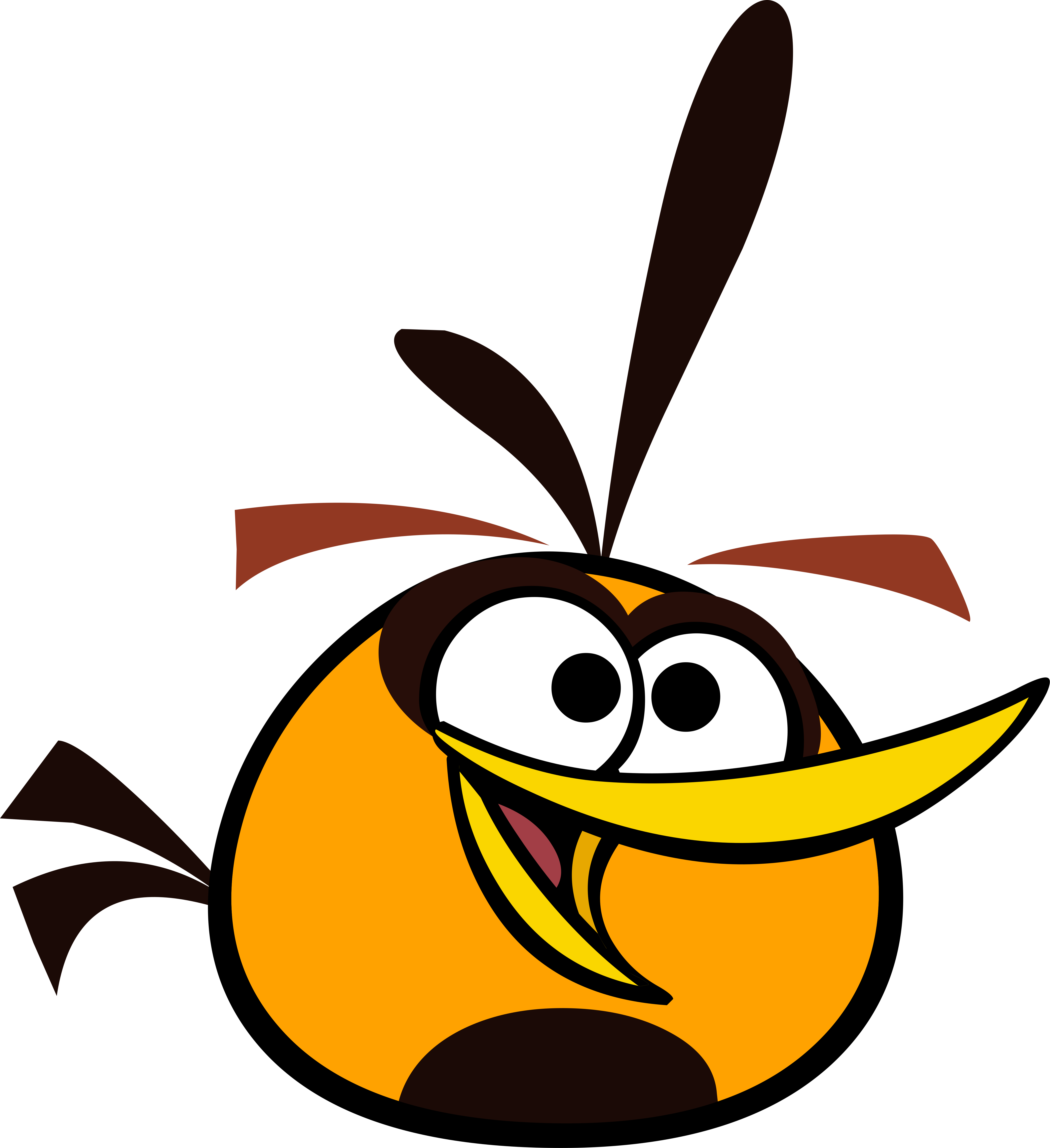 Orange bird rip