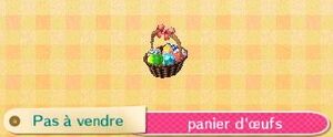 Panier d'oeuf