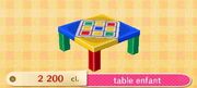 Table enfant
