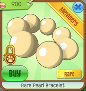 Pearl bracelet rim