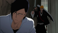 Uryu and Ichigo discussing