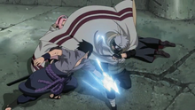 Kakashi saves Sakura