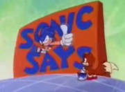 Sonic says