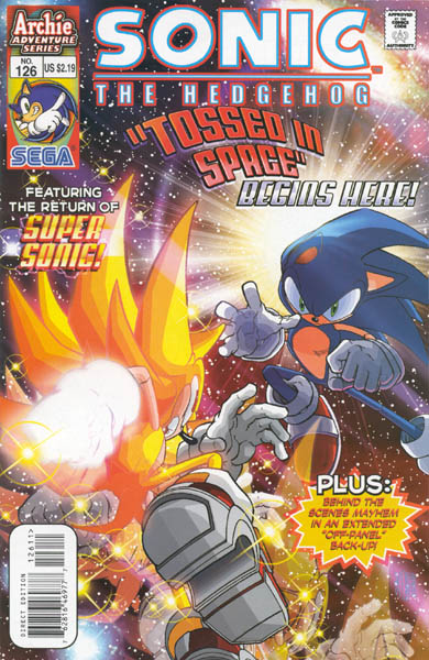 archie sonic the hedgehog issue 126 mobius encyclopaedia two page cover letters