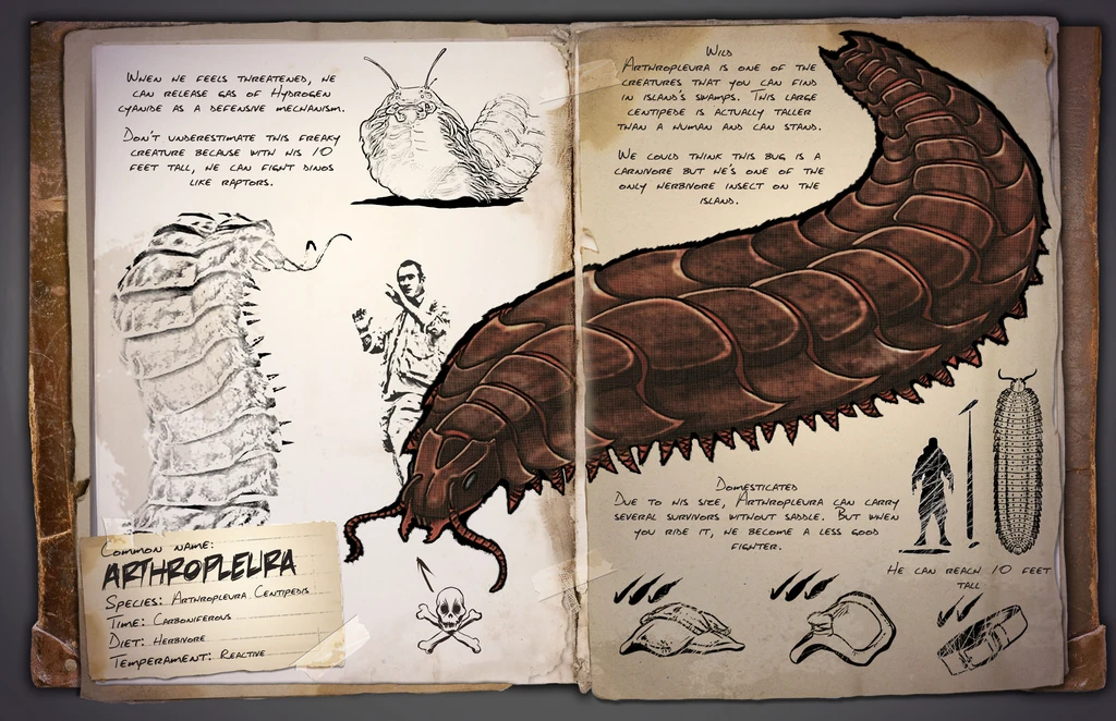 Image ARK Fanmade Arthropleura Dossier.jpg ARK Survival Evolved