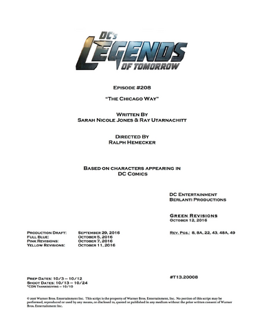 File:DC's Legends of Tomorrow script title page - The Chicago Way.png